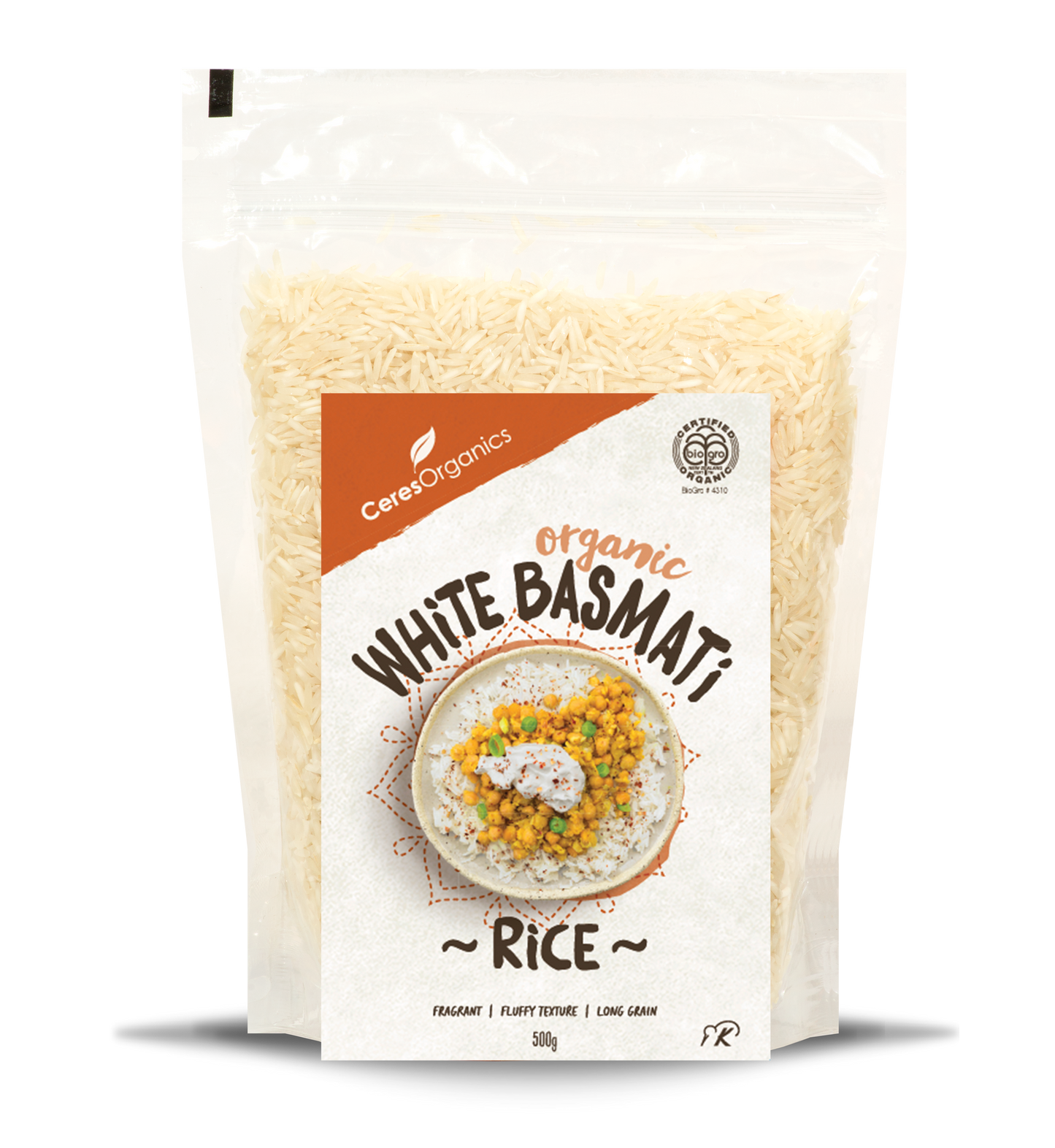 Ceres Organics White Basmati Rice 500g
