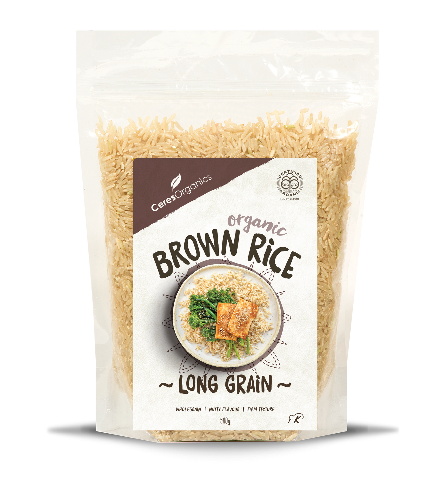 Ceres Organics Brown Long Grain Rice 500g
