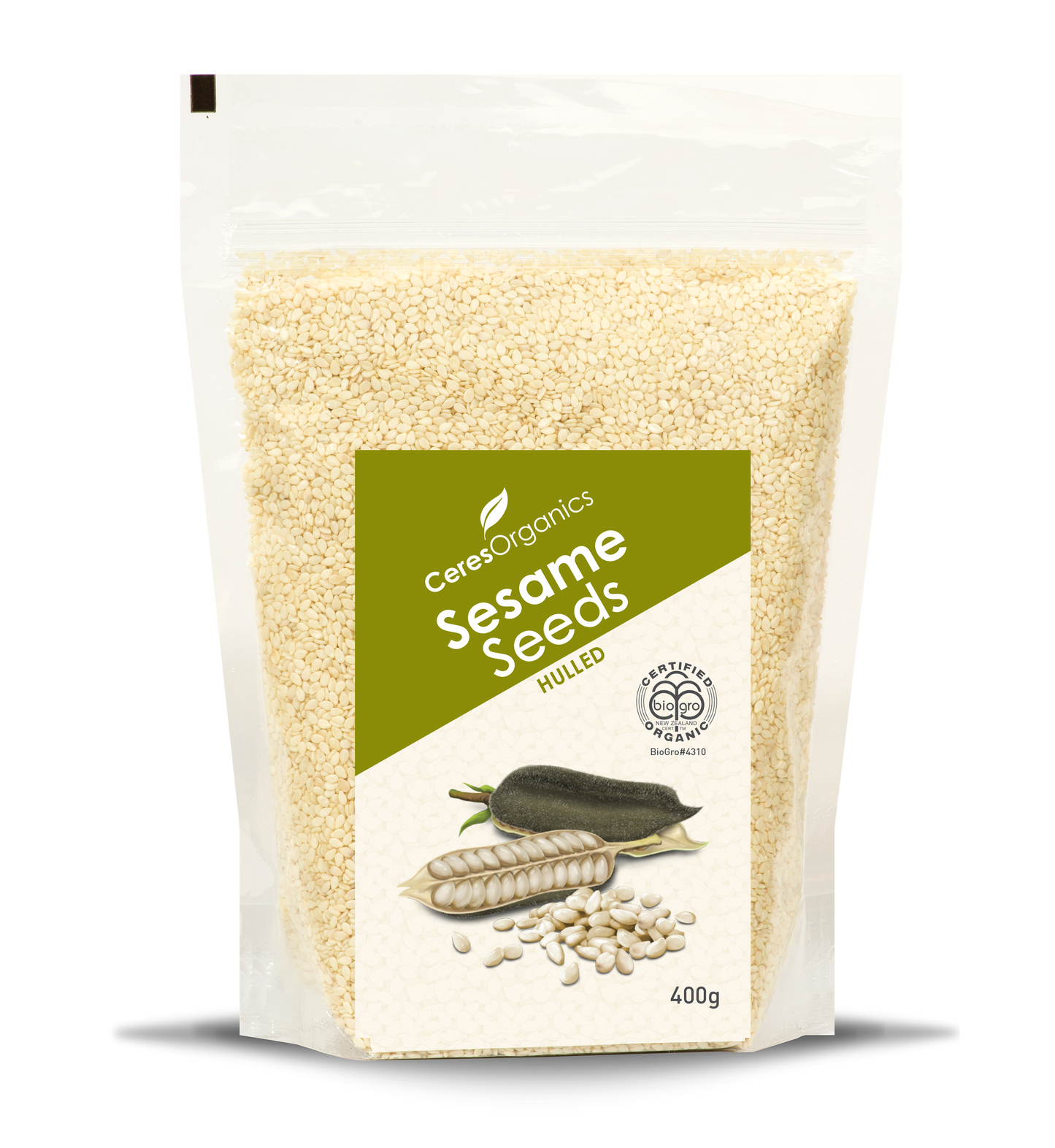 Ceres Organics Sesame Seeds Hulled 400g