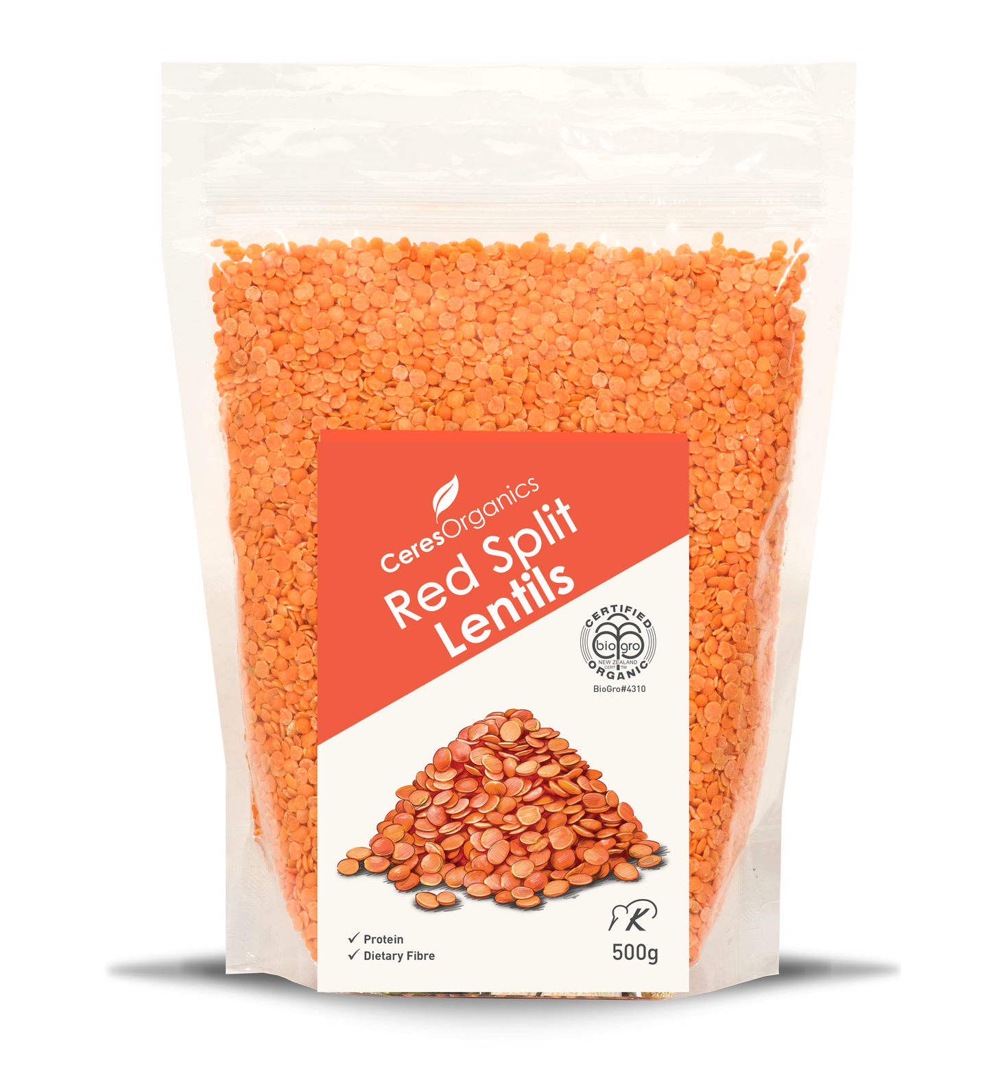 Ceres Organics Lentils Red Split 500g