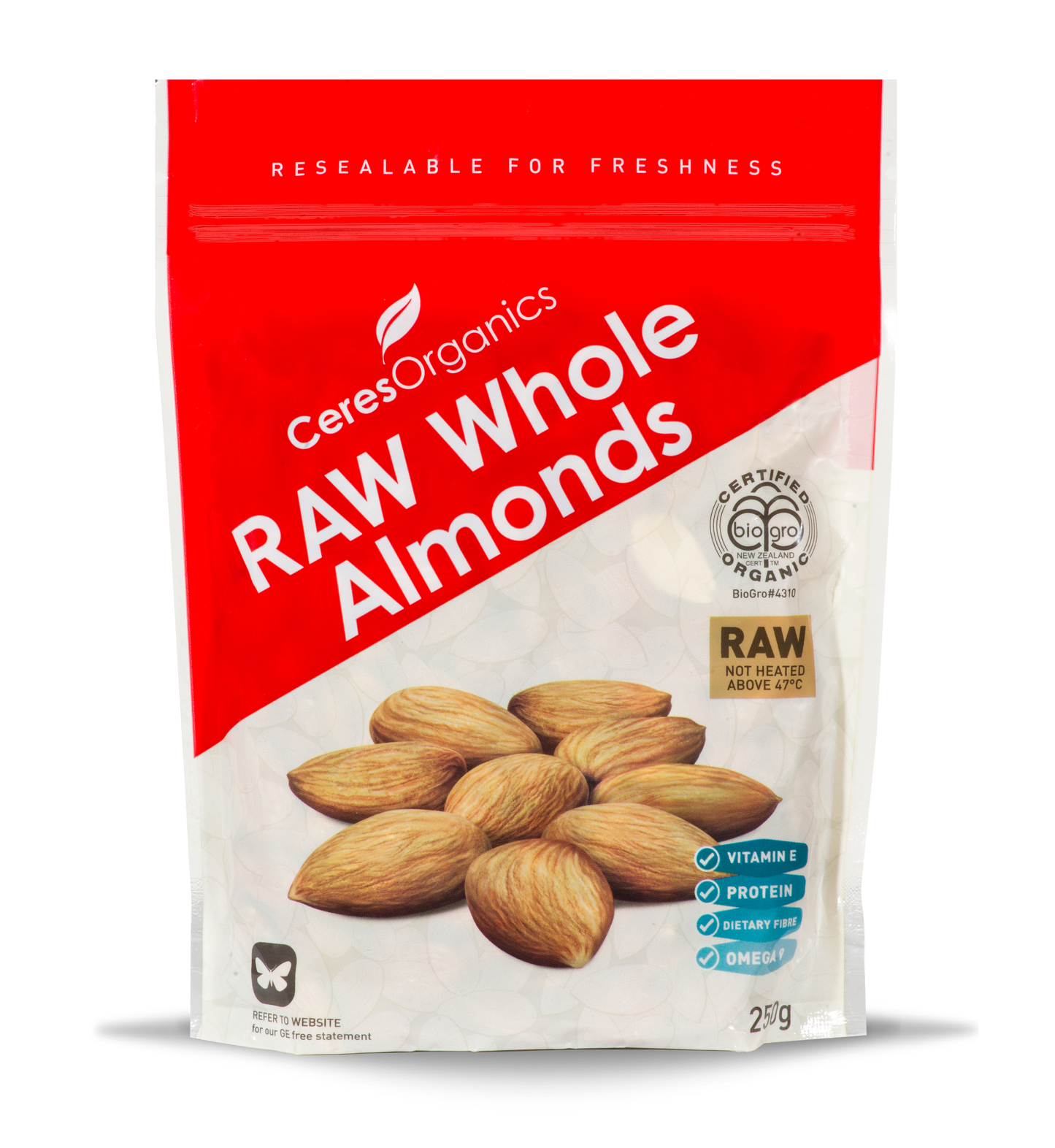 Ceres Organics Almonds Natural Whole 250g