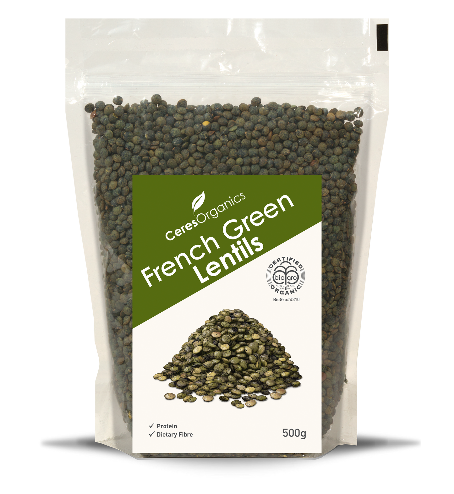 Ceres Organics Lentils French Green 500g