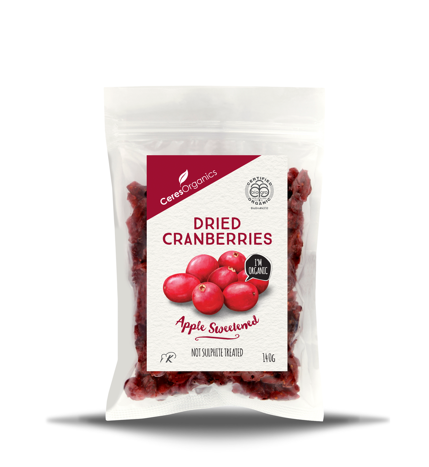Ceres Organics Dried Cranberries 140g