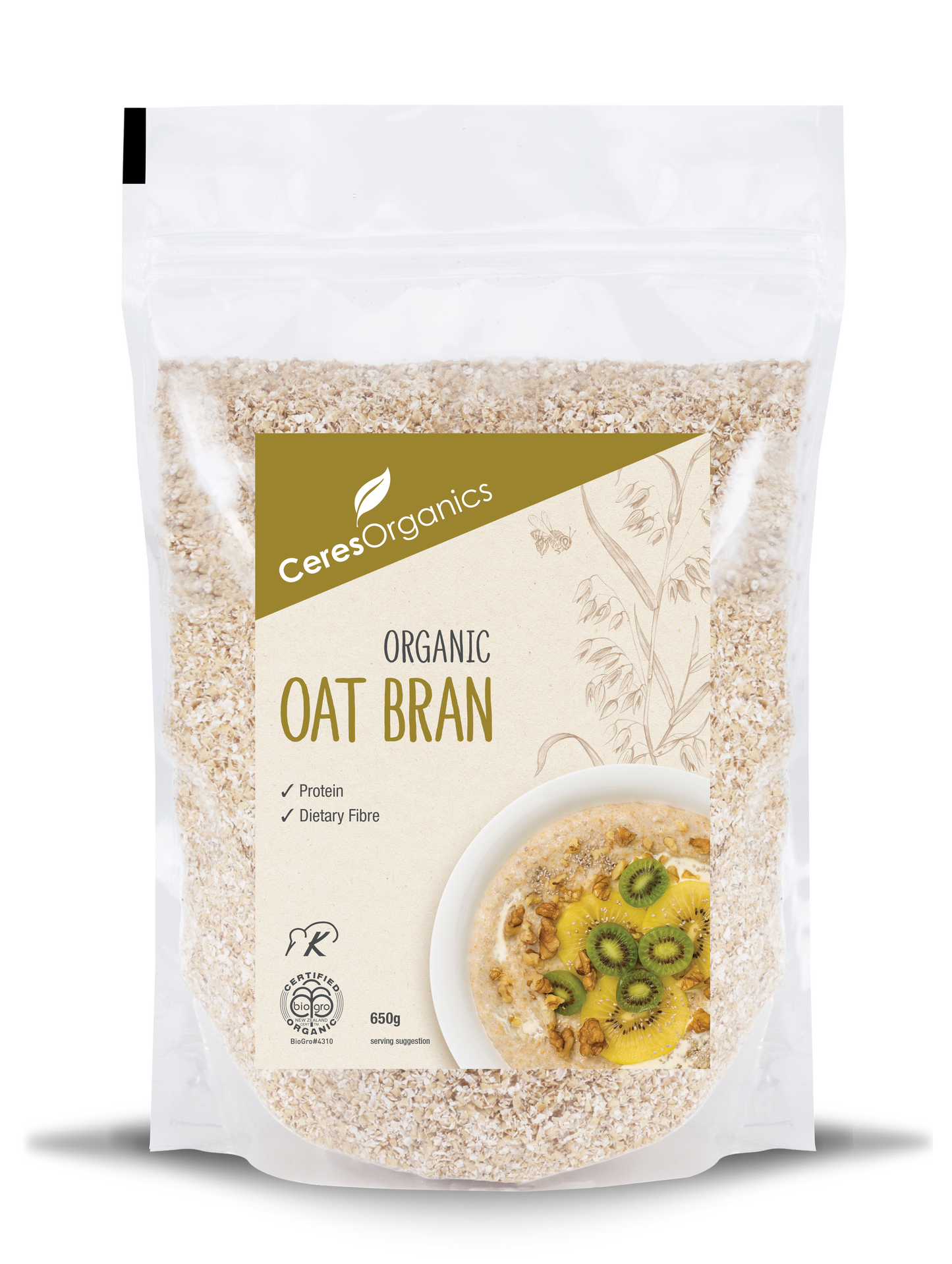 Ceres Organics Oat Bran 650g