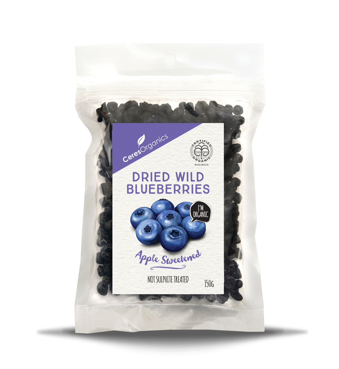 Ceres Organics Dried Wild Blueberries 150g