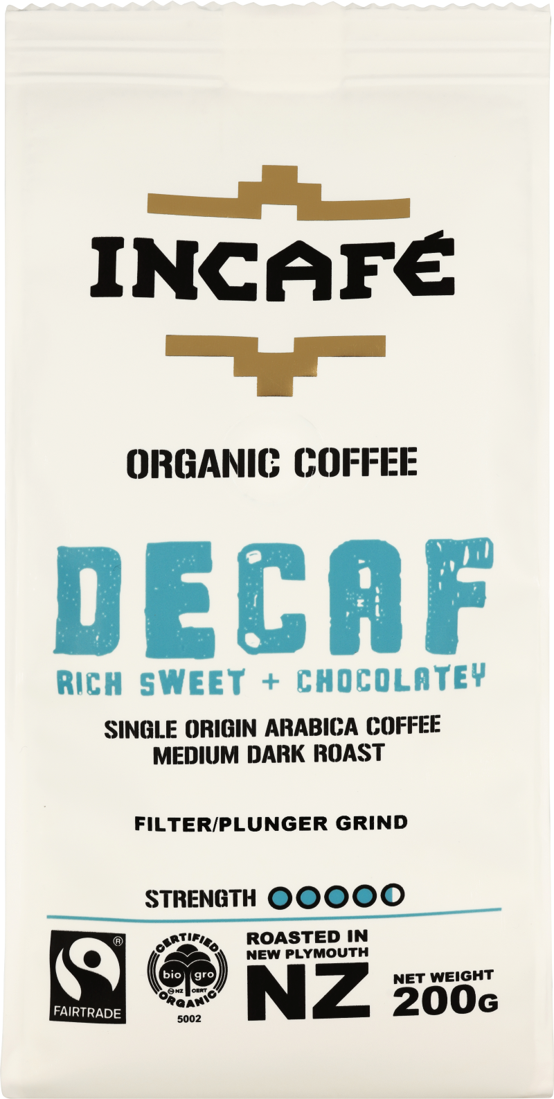 IncaFe Coffee Decaf Filter/Plunger 200g