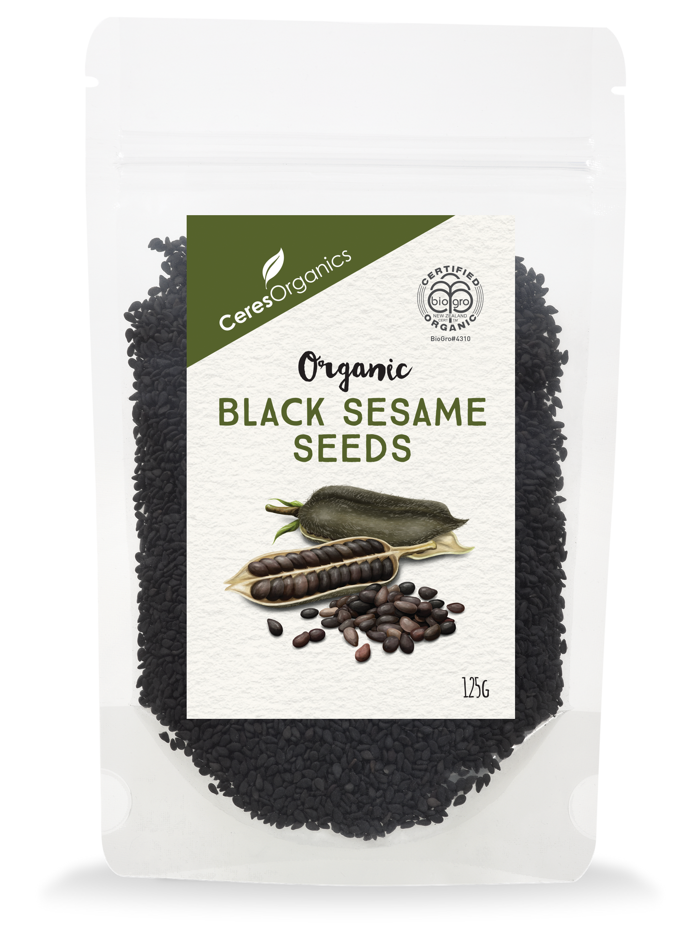 Ceres Organics Sesame Seeds Black 125g