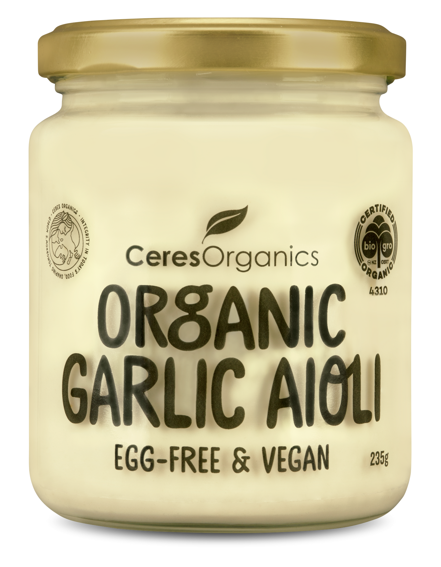 Ceres Organics Vegan Garlic Aioli 235g