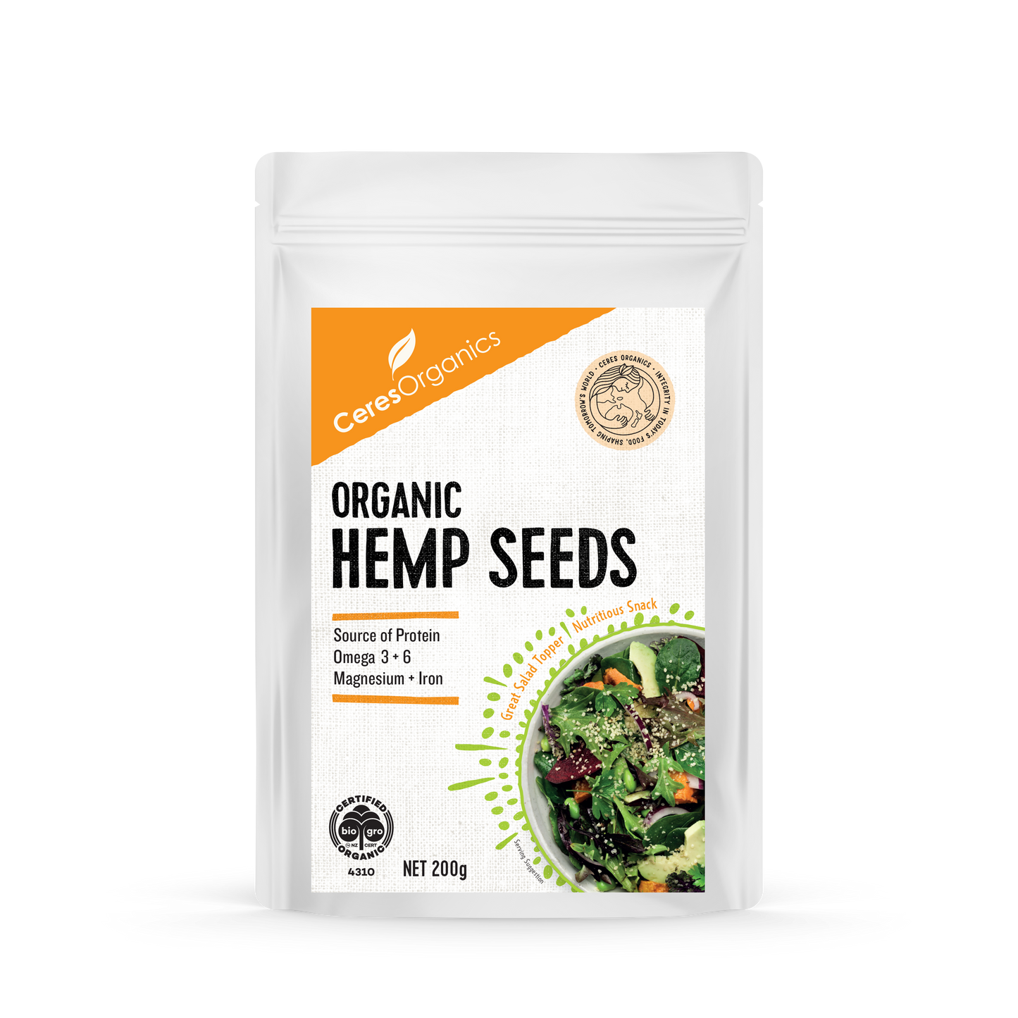 Ceres Organics Hemp Seeds 200g