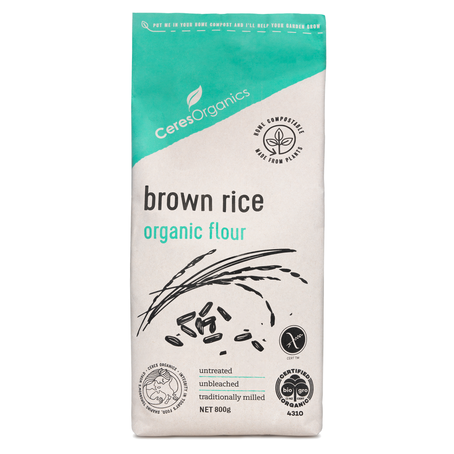 Ceres Organics Brown Rice Flour 800g