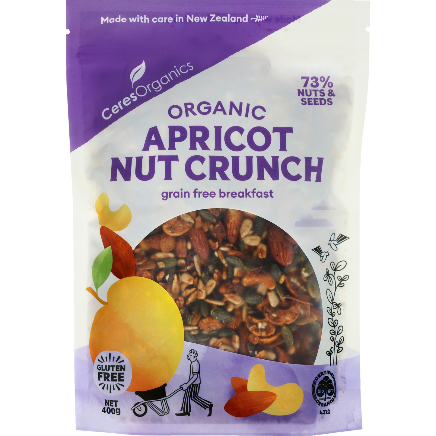 Ceres Organics Grain Free Breakfast Apricot Nut Crunch 400g