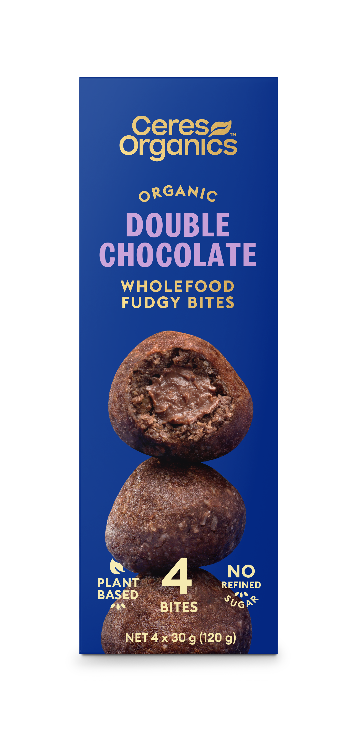 Ceres Organics Wholefood Fudgy Bites Double Chocolate 120g