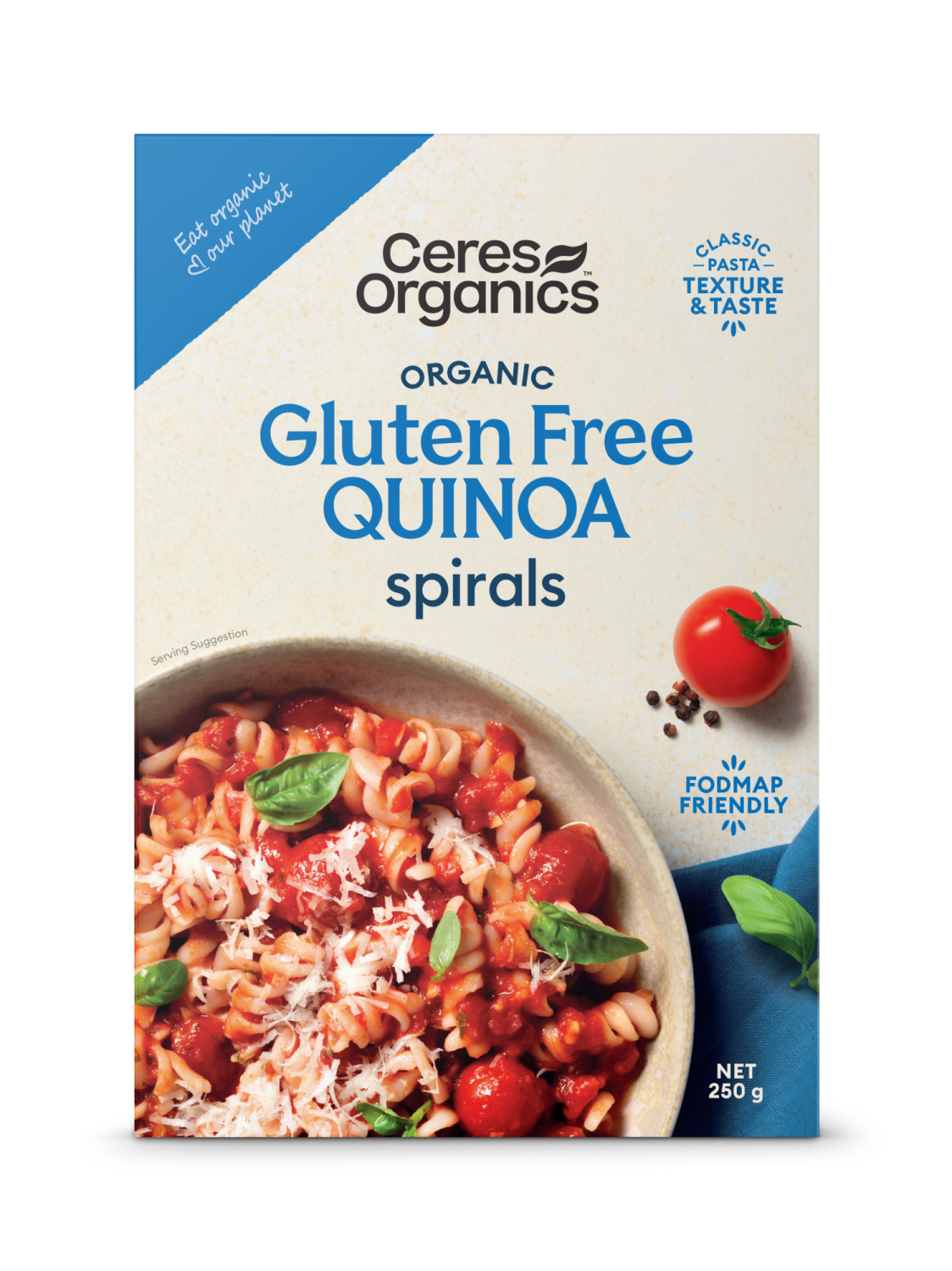 Ceres Organics Quinoa Spirals 250g