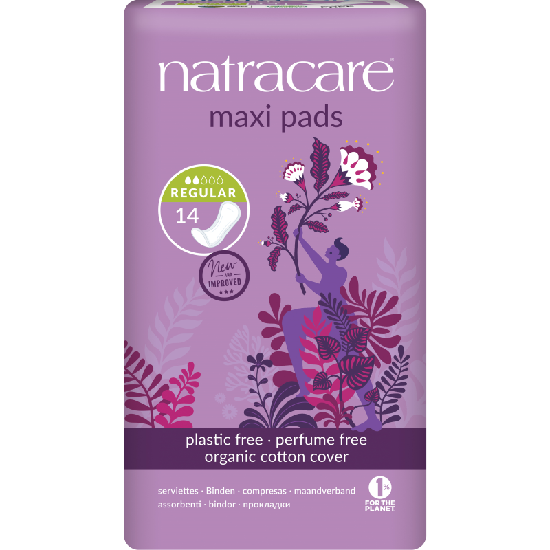 Natracare Regular Maxi Pads 14pk