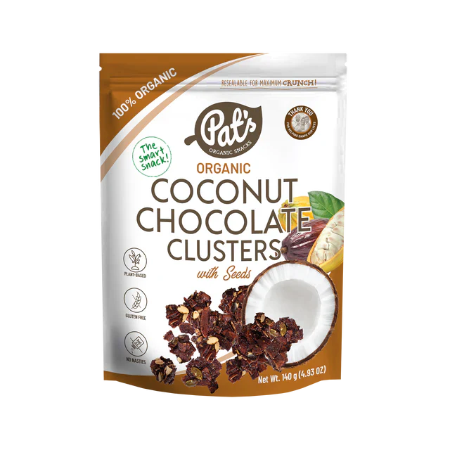 Organic Coconut Chocolate Clusters with Seeds 140g