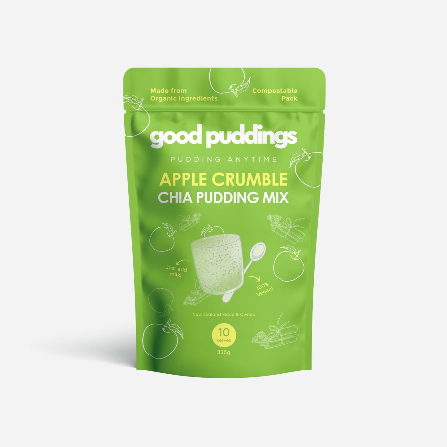 Good Puddings Apple Crumble Chia Mix 335gm
