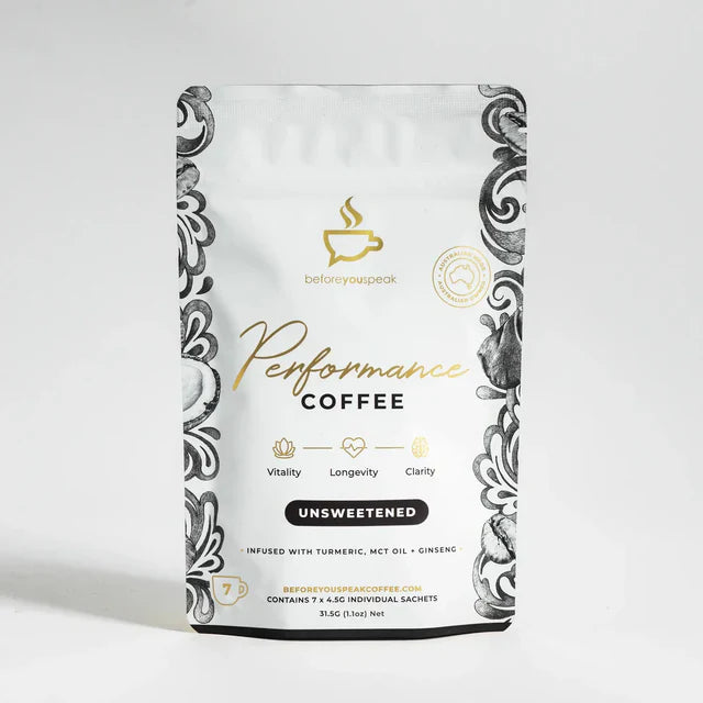 Before You Speak Performance Coffee Unsweetened 7 x 4.5gm