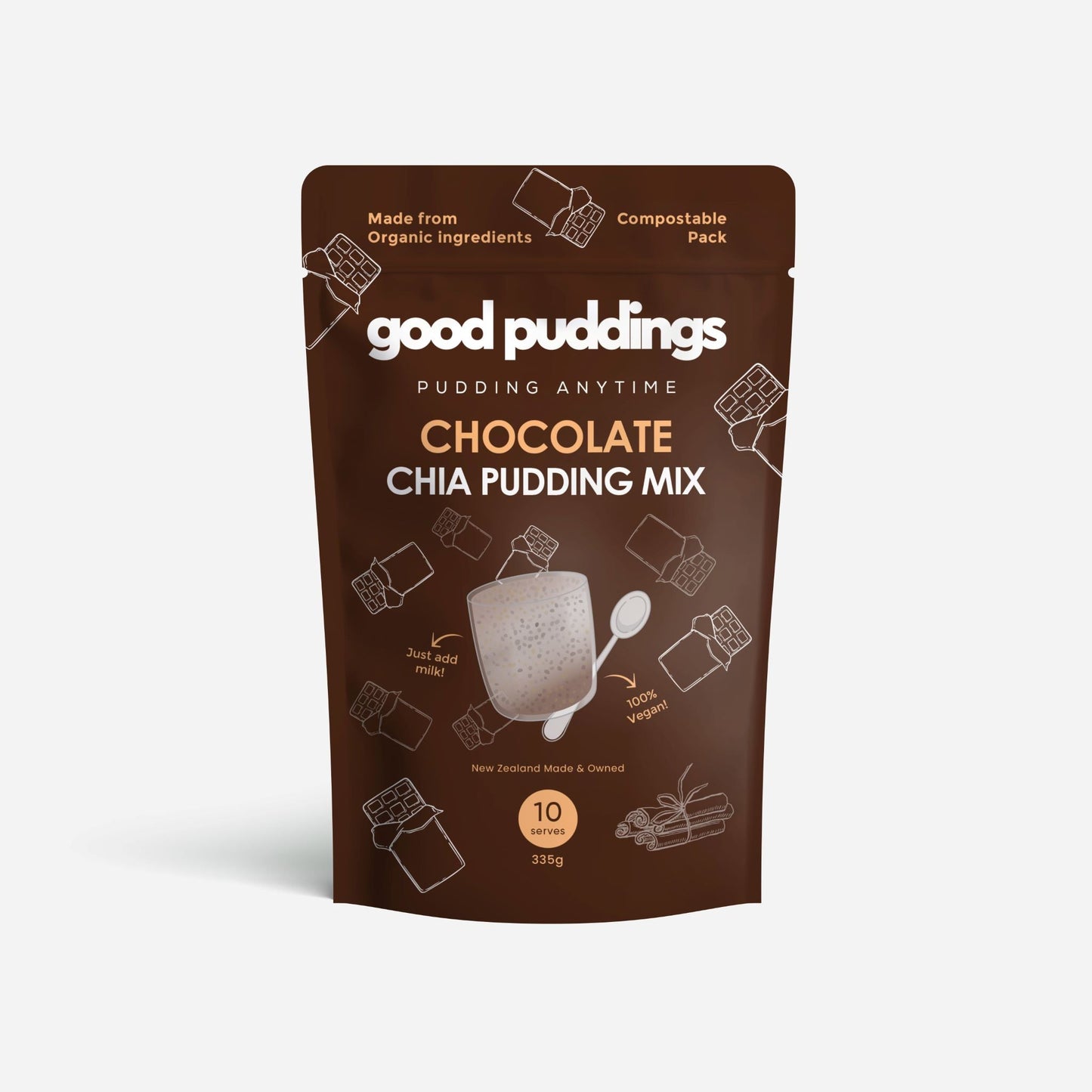 Good Puddings Chocolate Chia Mix 335gm