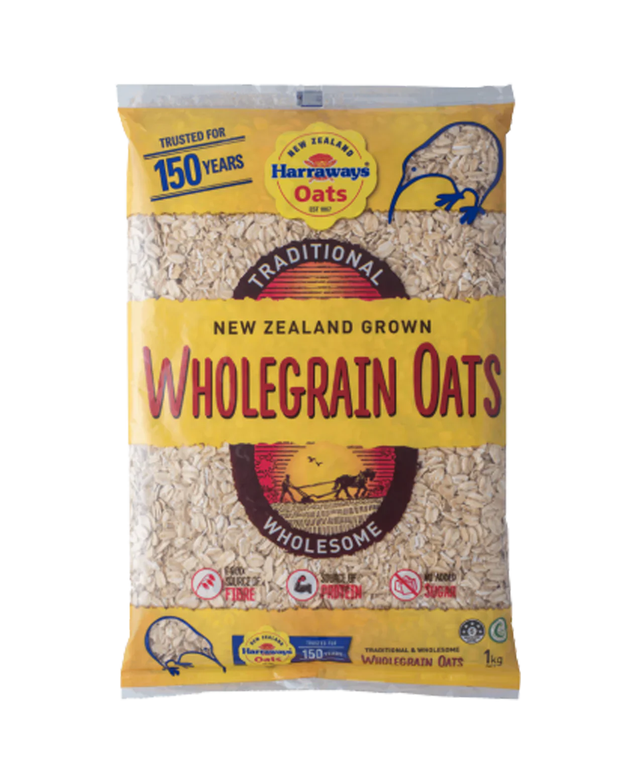 Harraways Wholegrain Oats 1Kg