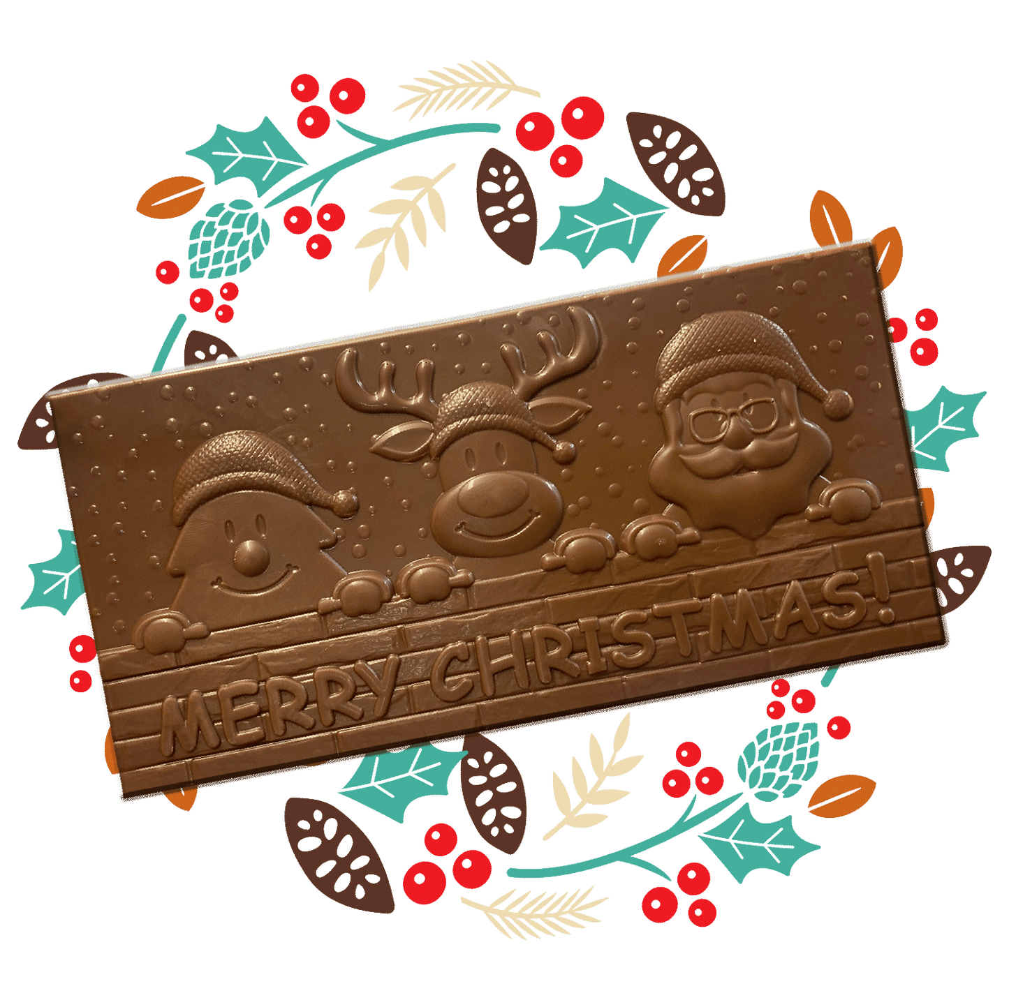 Sweet William Choc Caramel Christmas Block 82gm