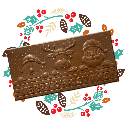 Sweet William Choc Caramel Christmas Block 82gm