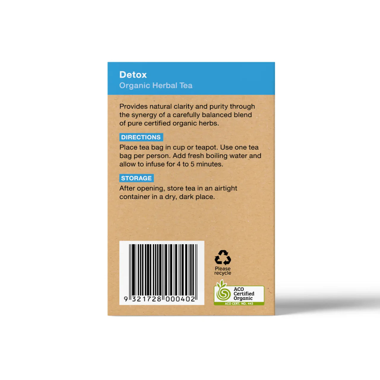Planet Organic Detox Tea 25 Bags