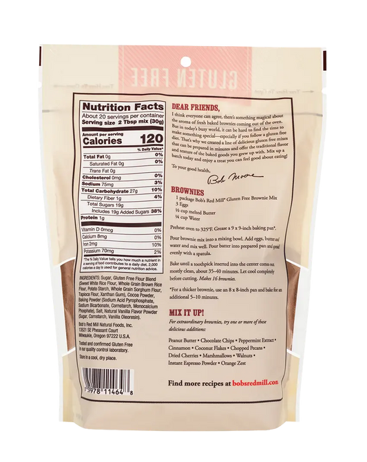 Bob's Red Mill Gluten Free Brownie Mix 595gm