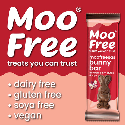 Moo Free Vegan Easter Moofreeas Bunny Bar 30gm