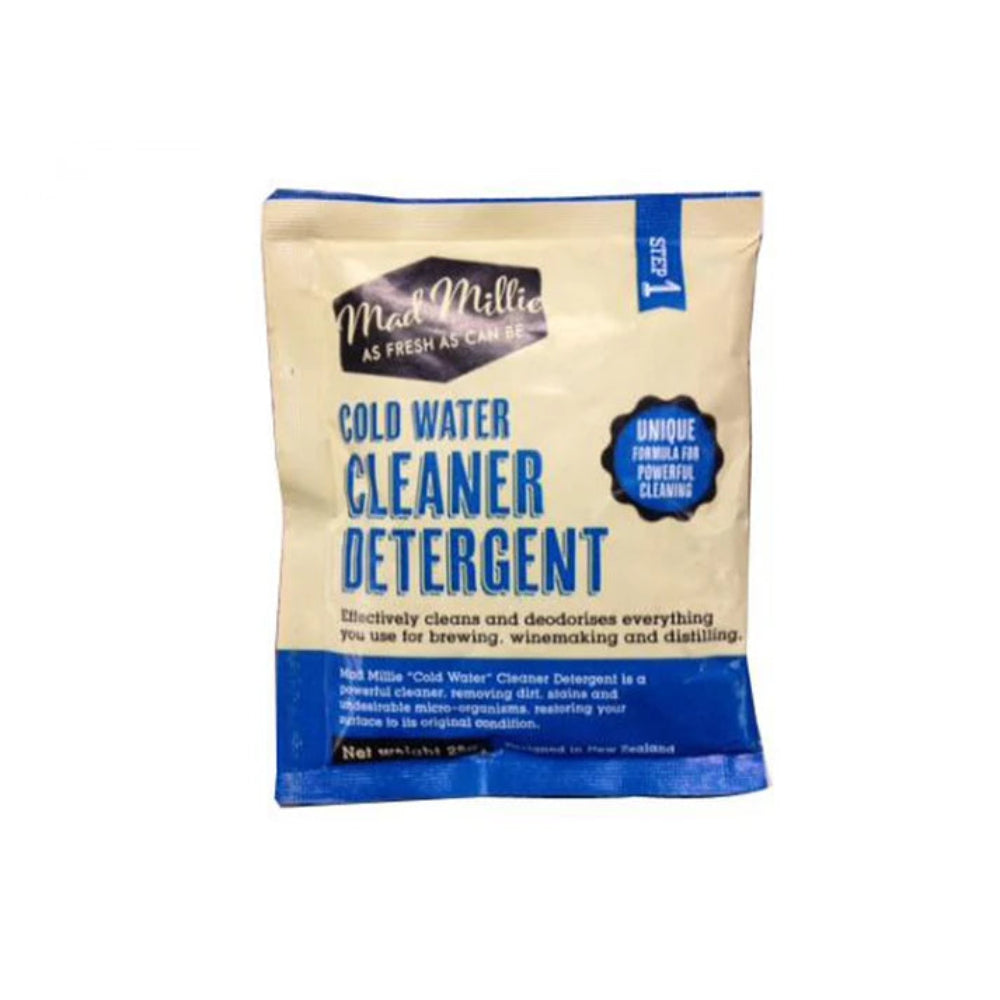 A single bag of Max Millie Cold Water Cleaner Detergent on a plain white background.