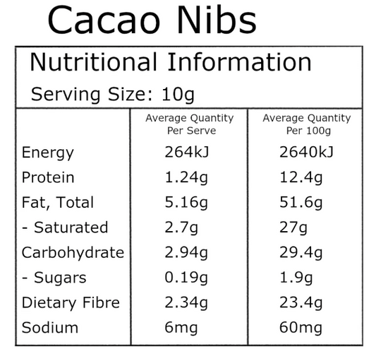 ROAR Organic Cacao Nibs 125g
