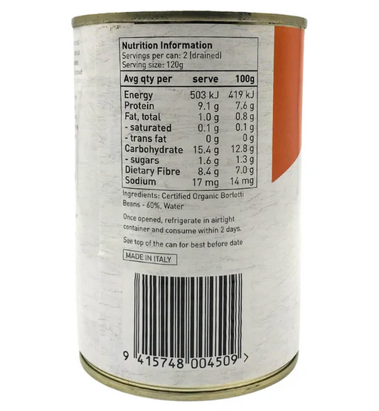 Ceres Organics Borlotti Beans 400g