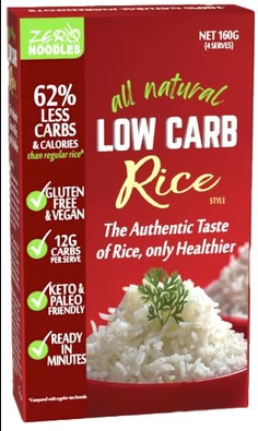 ZERO Noodles Low Carb Rice 160g