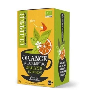 Clipper Organic Orange & Turmeric Infusion 20 Bags