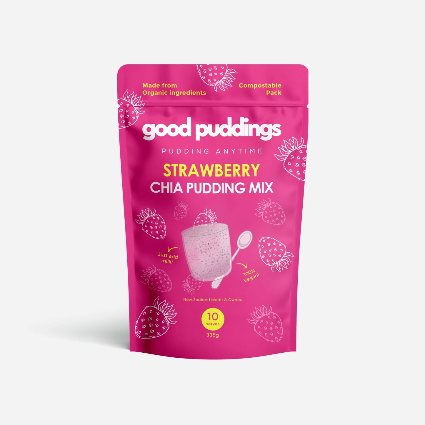 Good Puddings Strawberry Chia Mix 335gm