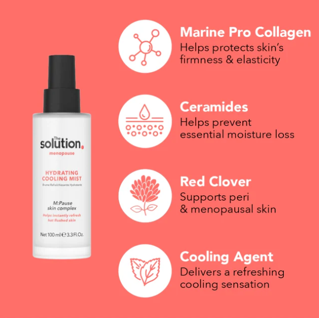 The Solution Menopause Instant Cooling Mist Key Ingredients