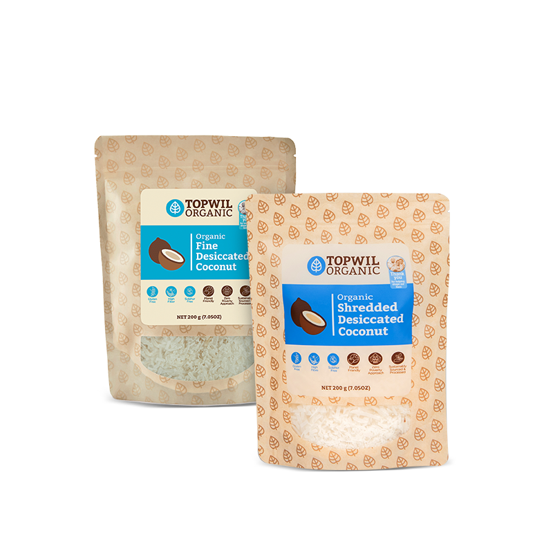 Organic Desiccated Coconut Bundle (Fine & Shredded pack)