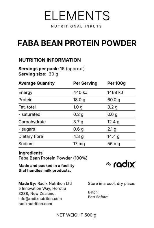 Faba Bean Protein Powder 500 g