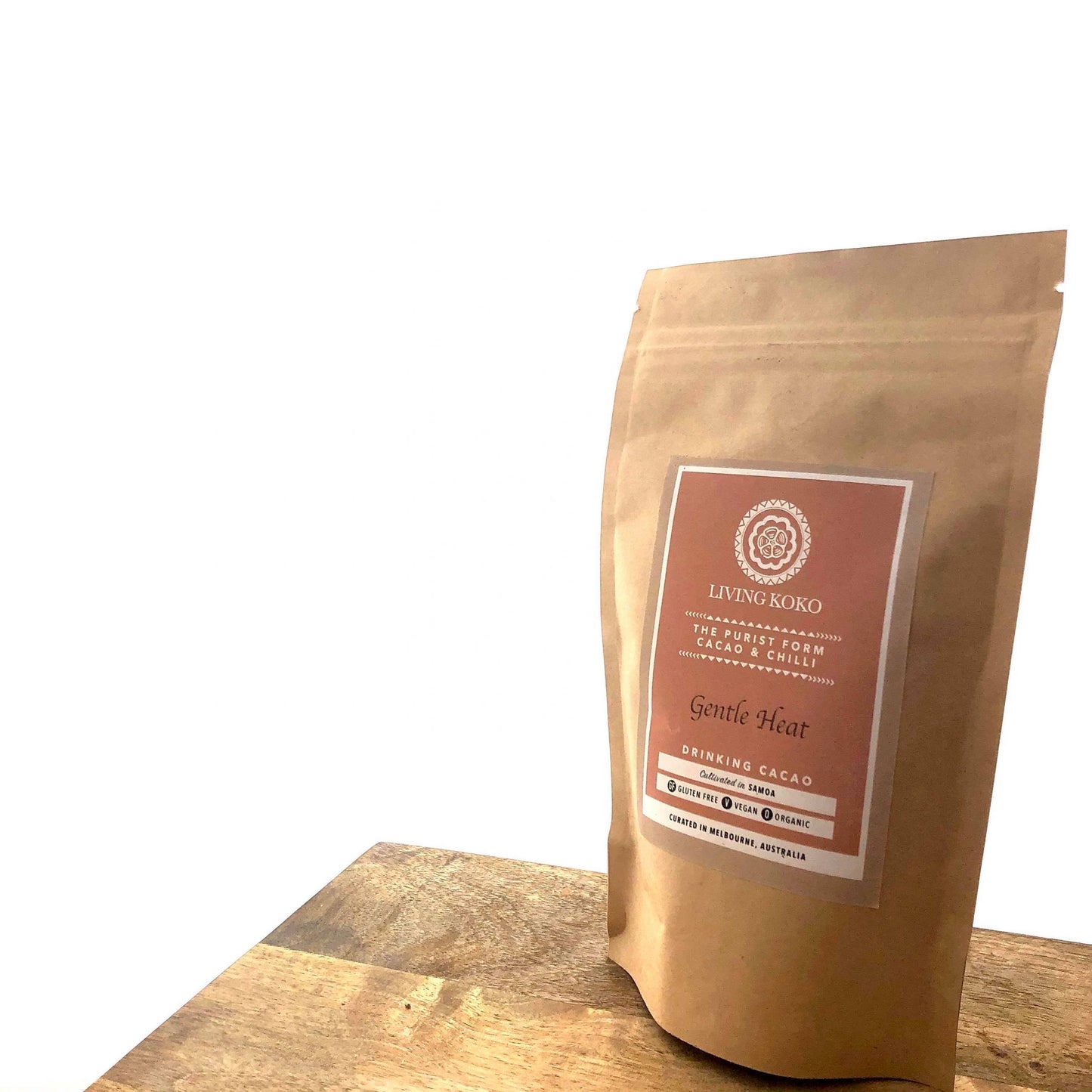 Living Koko Organic Drinking Cacao Gentle Heat 100gm