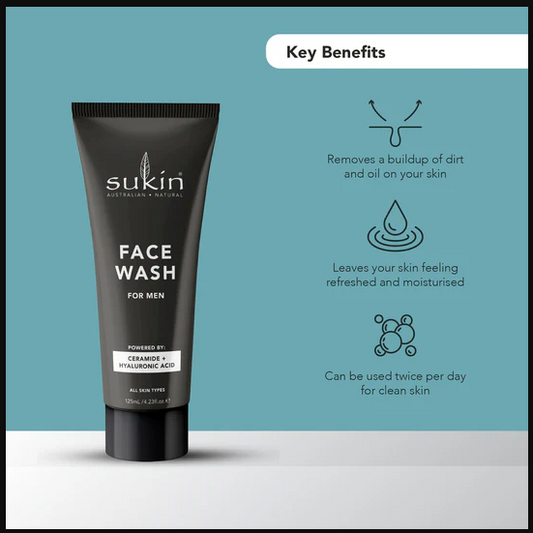 Sukin for Men Face Wash 125ml