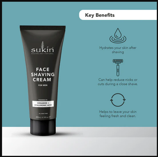 Sukin for Men Shaving Cream 200ml