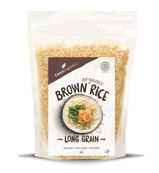Ceres Organics Brown Long Grain Rice 500g
