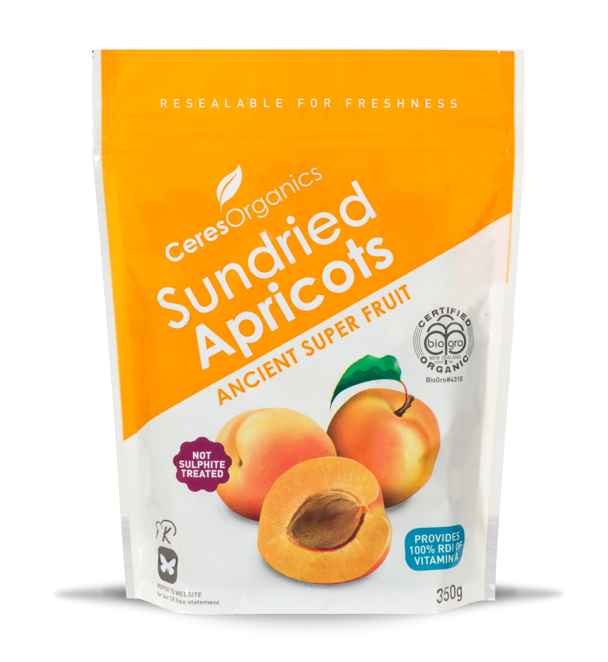 Ceres Organics Apricots Whole Sundried 350g