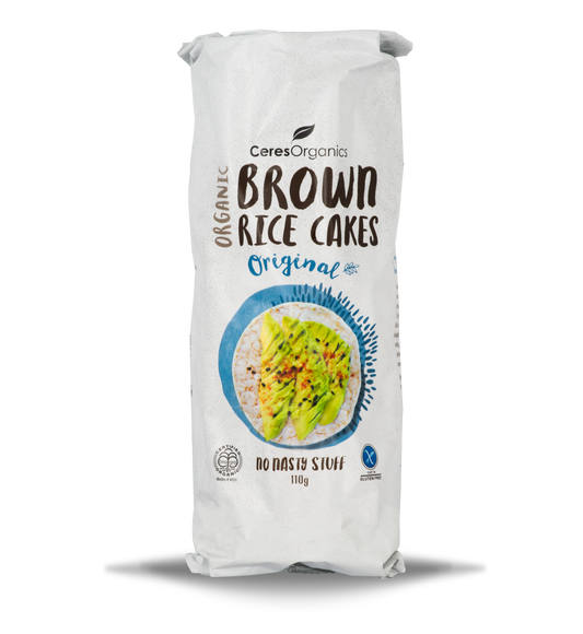 Ceres Organics Brown Rice Cakes Original 110g