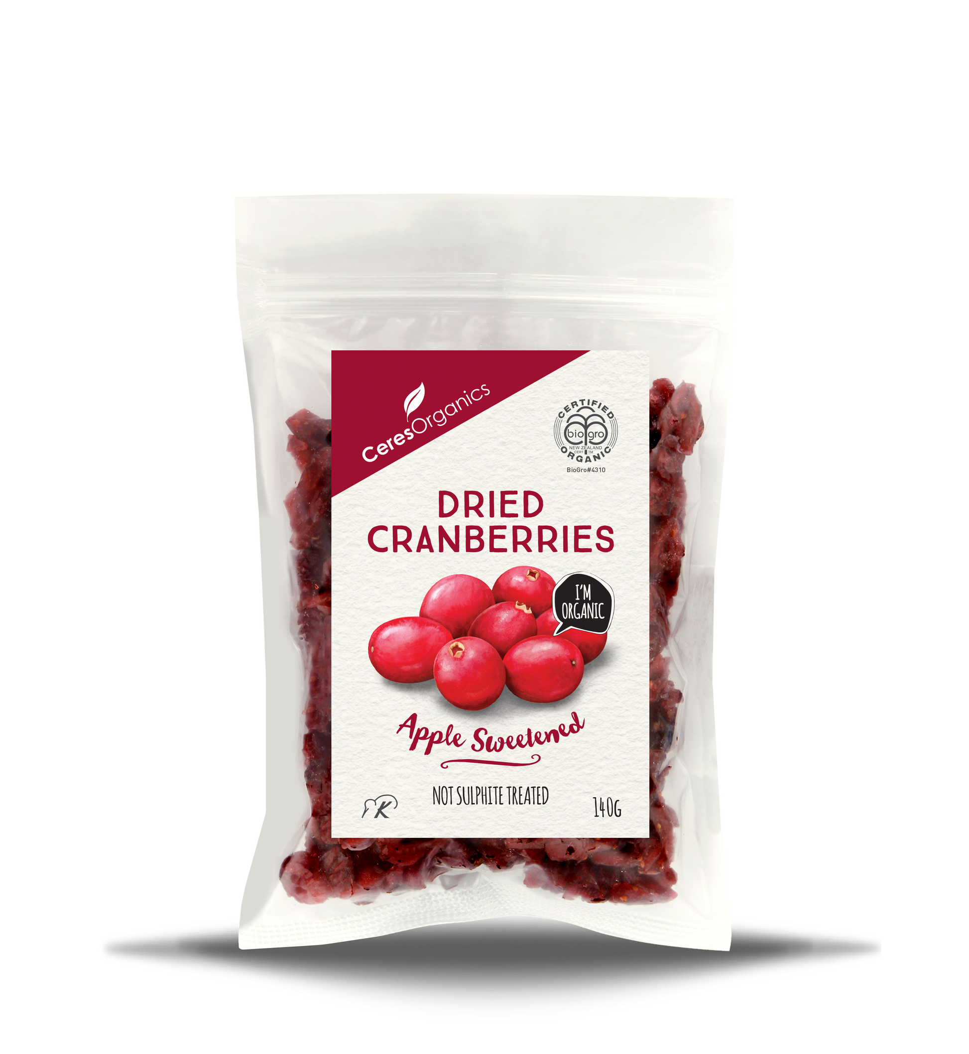 Ceres Organics Dried Cranberries 140g