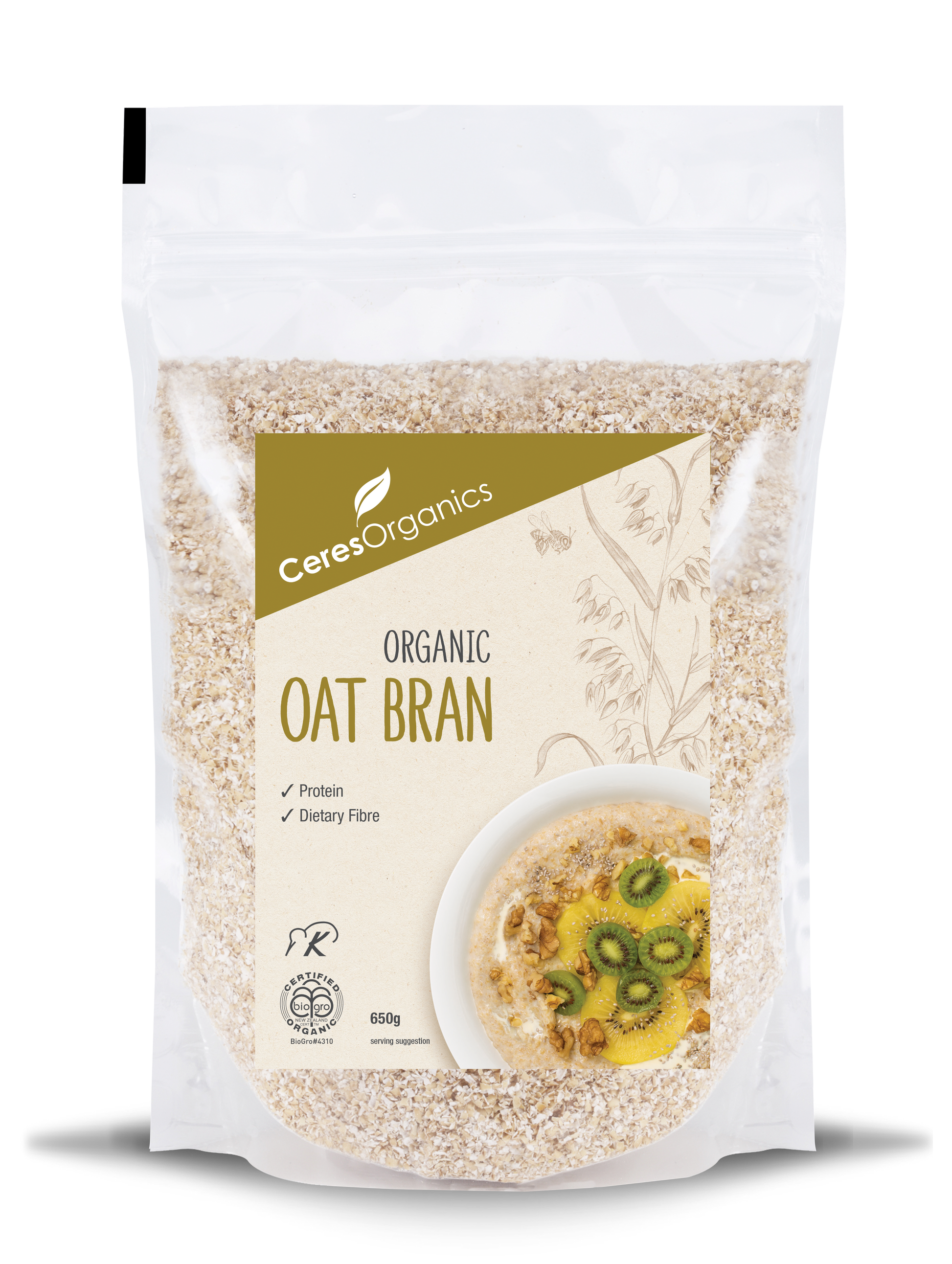 Ceres Organics Oat Bran 650g