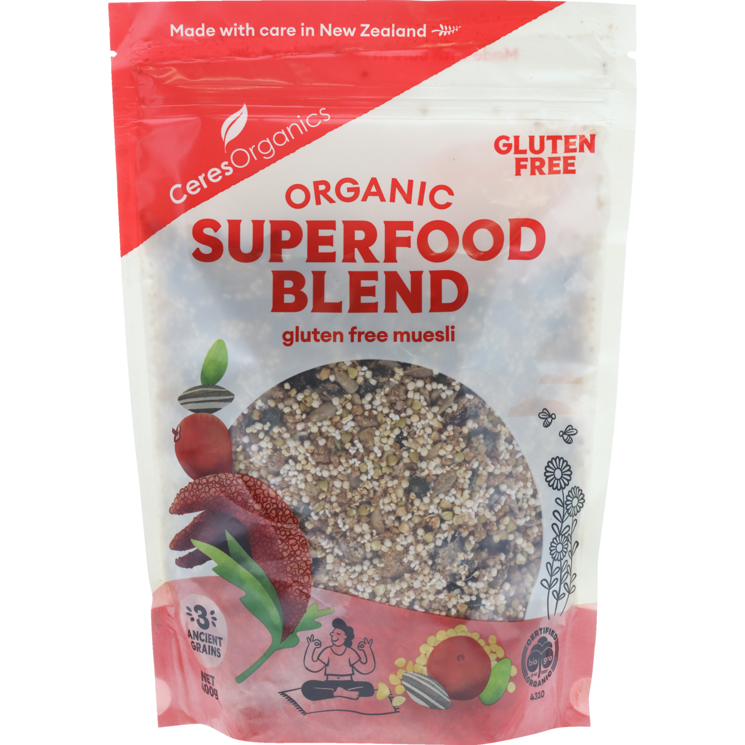 Ceres Organics Muesli Gluten Free Superfood Blend 400g