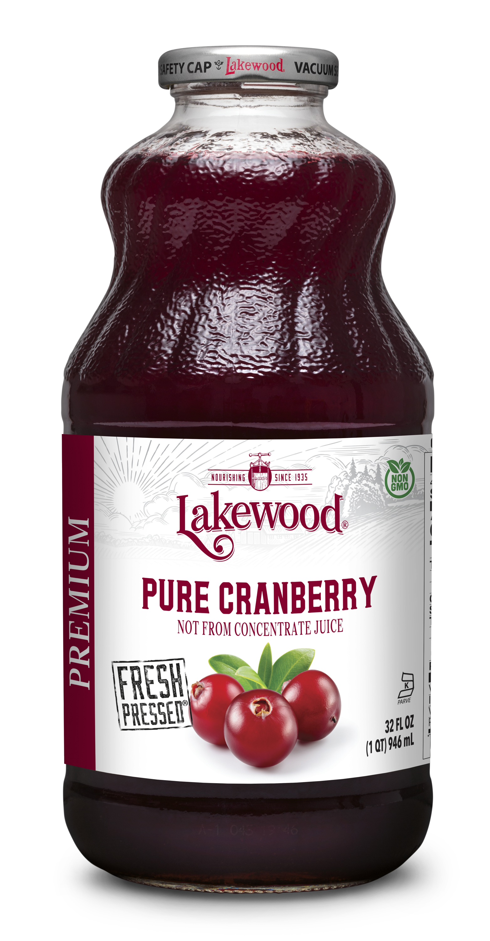 Lakewood Premium Pure Cranberry Juice (Non-Organic) 946