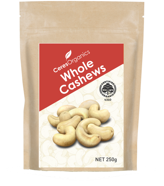 Ceres Organics Cashews Whole 250g