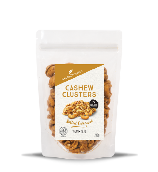 Ceres Organics Cashew Clusters Salted Caramel 200g
