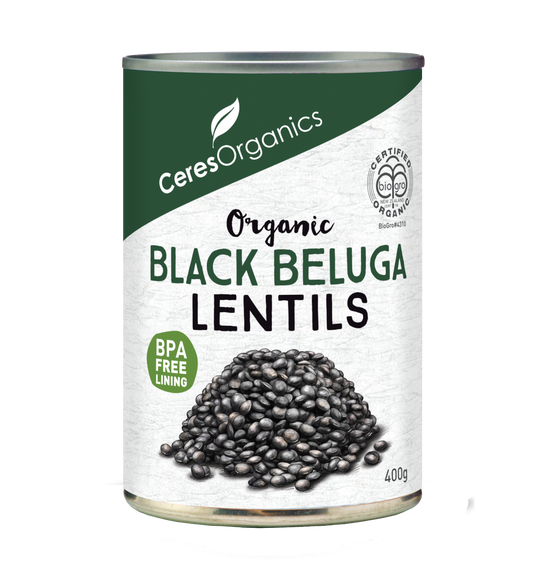 Ceres Organics Black Beluga Lentils 400g